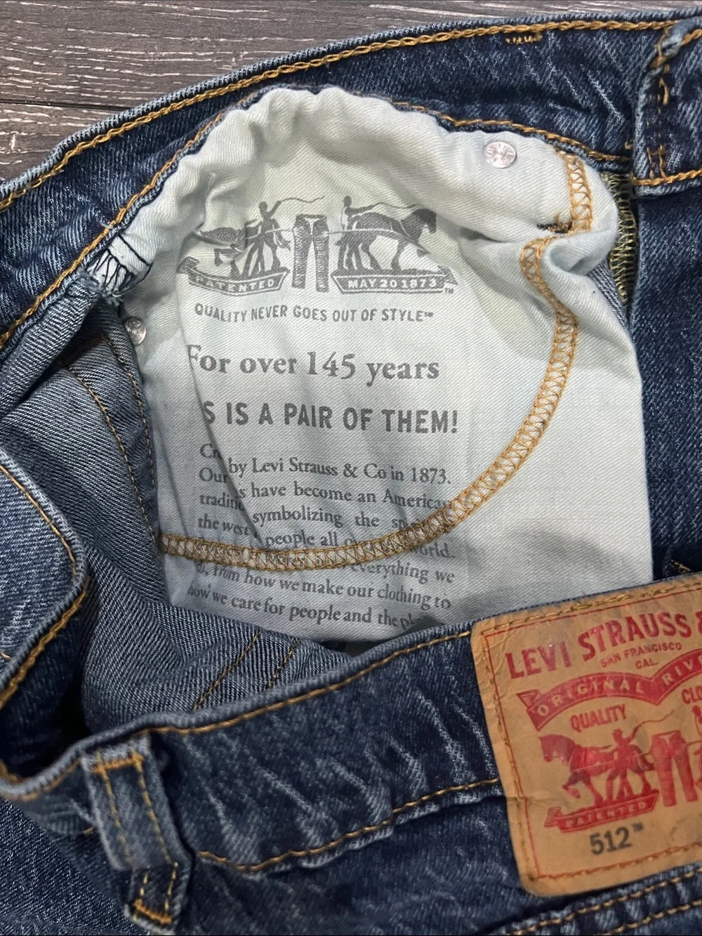 Levi's Slim Straight Dark Blue Men's Jeans